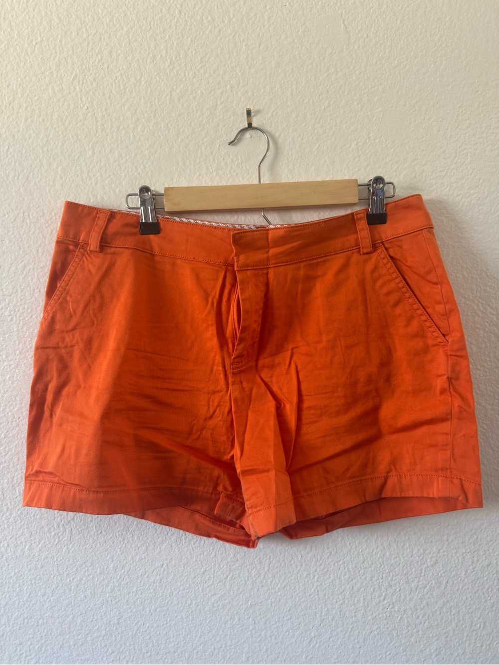 Brooks Brothers Orange Cotton Bermuda Shorts